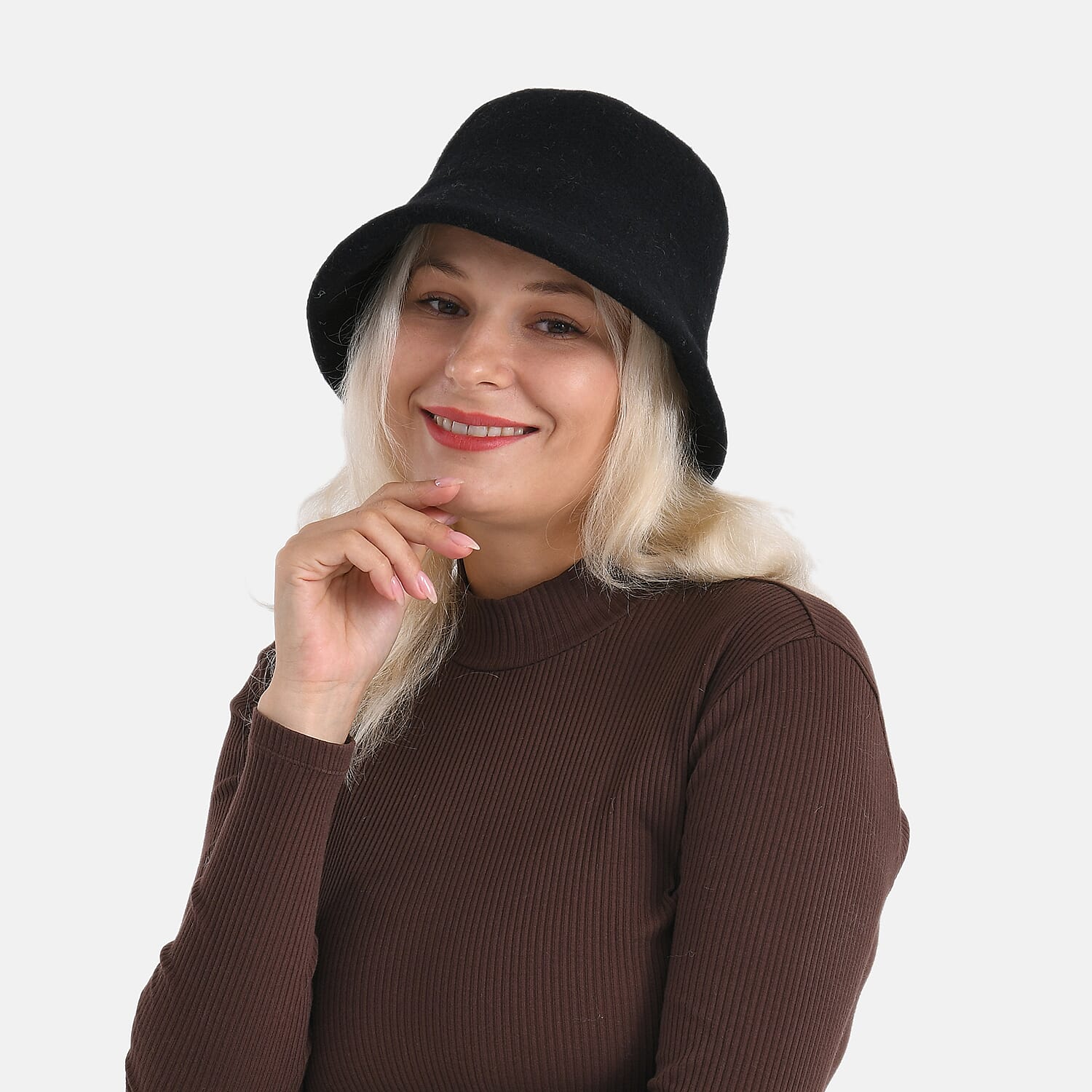 Classic Wool Bucket Hat - Black