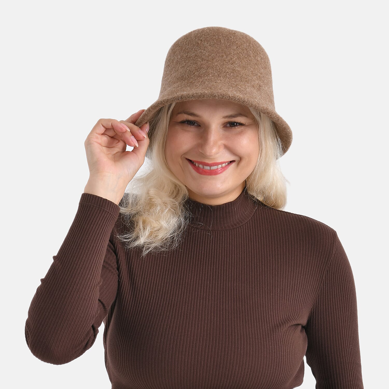 Classic Wool Bucket Hat - Brown
