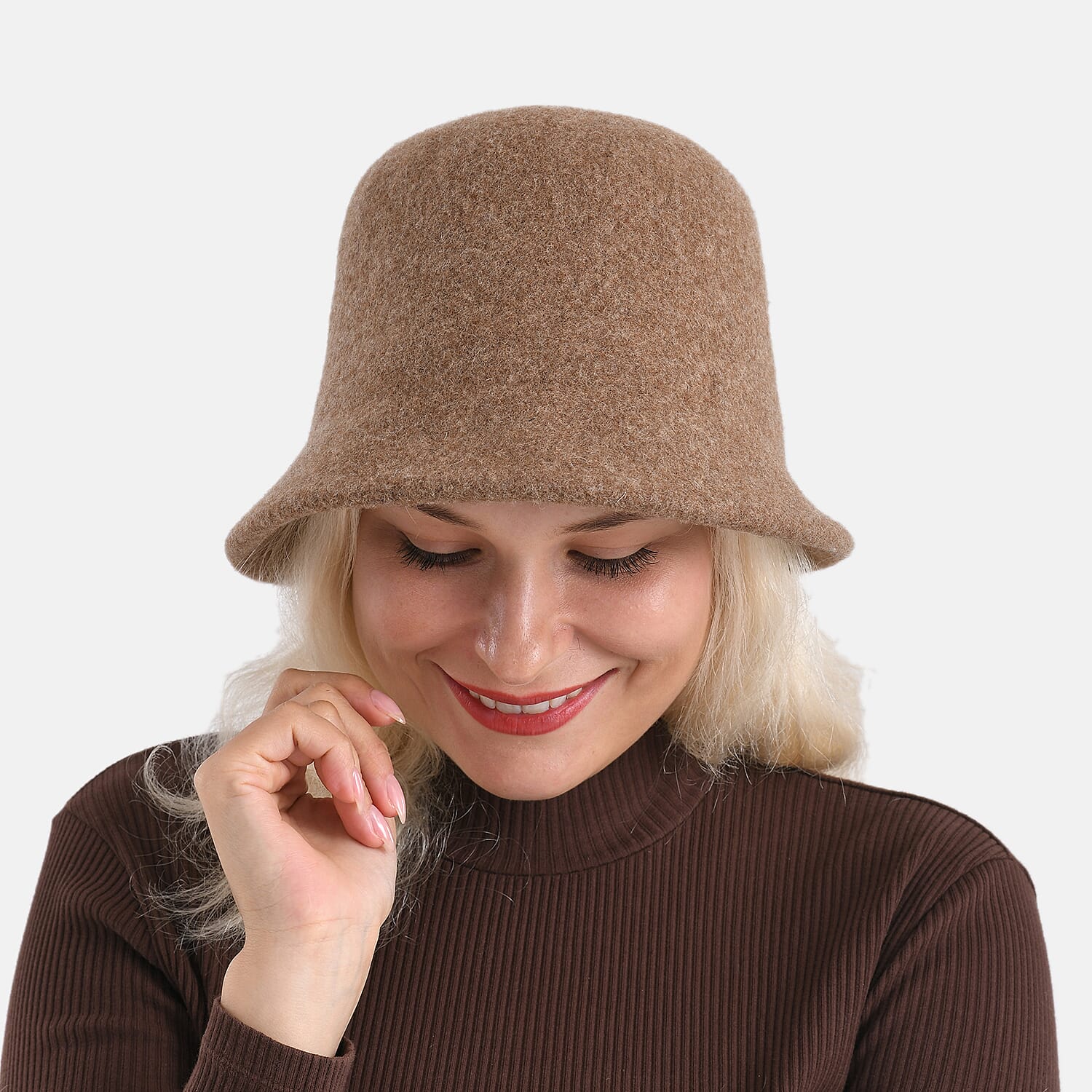 Classic Wool Bucket Hat - Brown