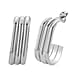 One Time Deal - Earrings with Push Back in Silver Tone