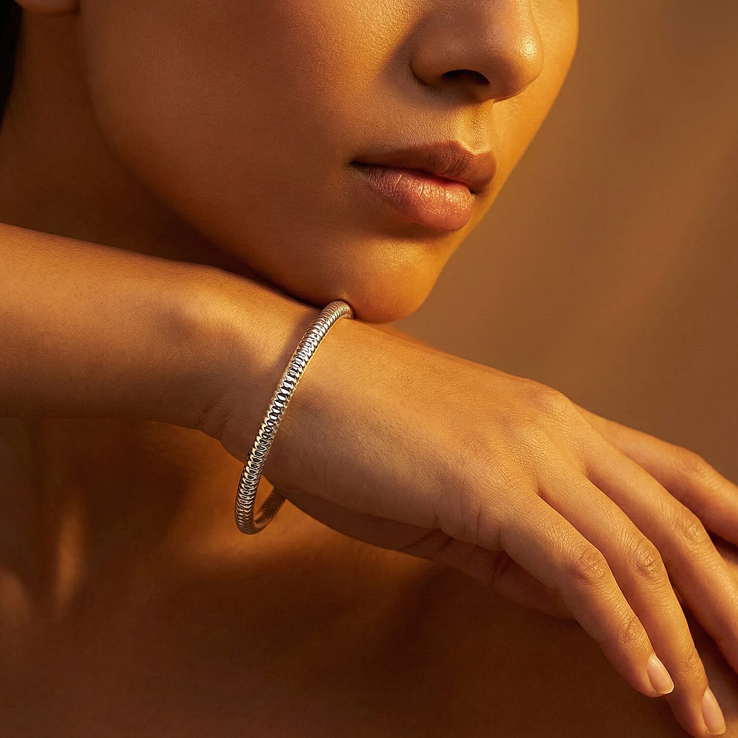 Designer-Inspired Naga Bangle (Size 8)