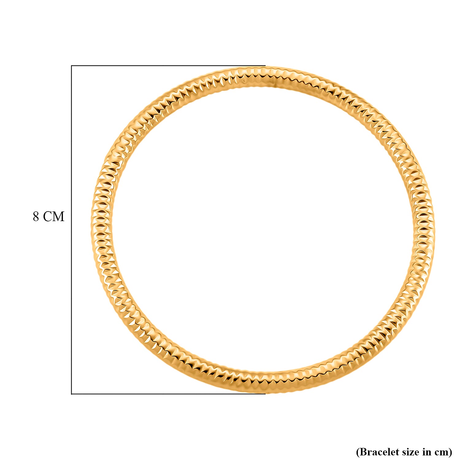 Naga Yellow Gold Bangle (Size 8)