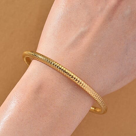 Naga Yellow Gold Bangle (Size 8)
