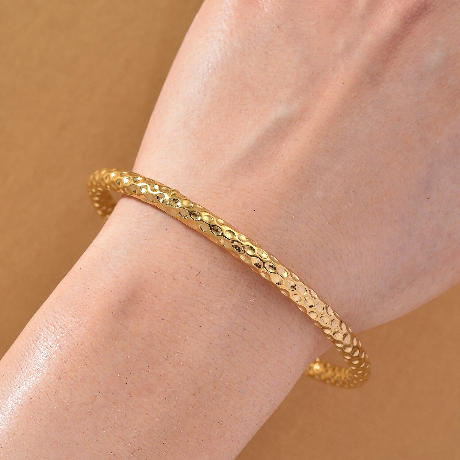 DESIGNER INSPIRED Gold Plated Bangle (8 inch)