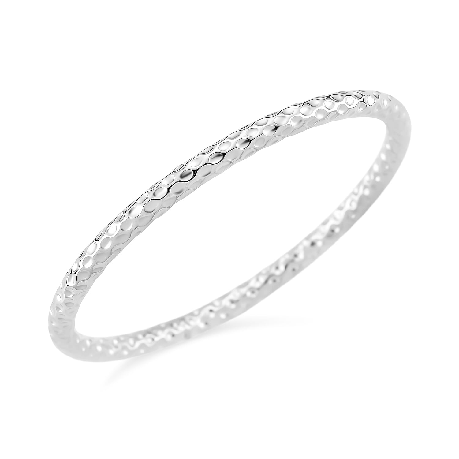 DESIGNER INSPIRED Silver Plated Bangle (8 inch)