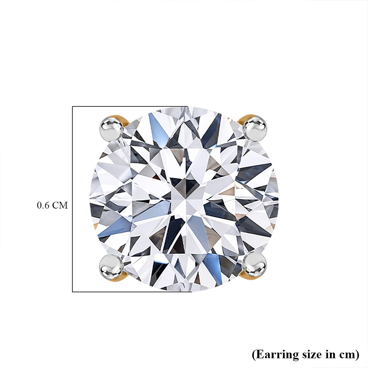 Luxuriant 22K Yellow Gold IF-D Lab Grown Diamond IGI Certified Earring with Screw Back 2.04 Ct.