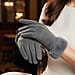 NEW - 70 % Cashmere Blend Gloves with Ultra Soft Faux Fur Cuff (One Size) with Touch Screen Tech - Black