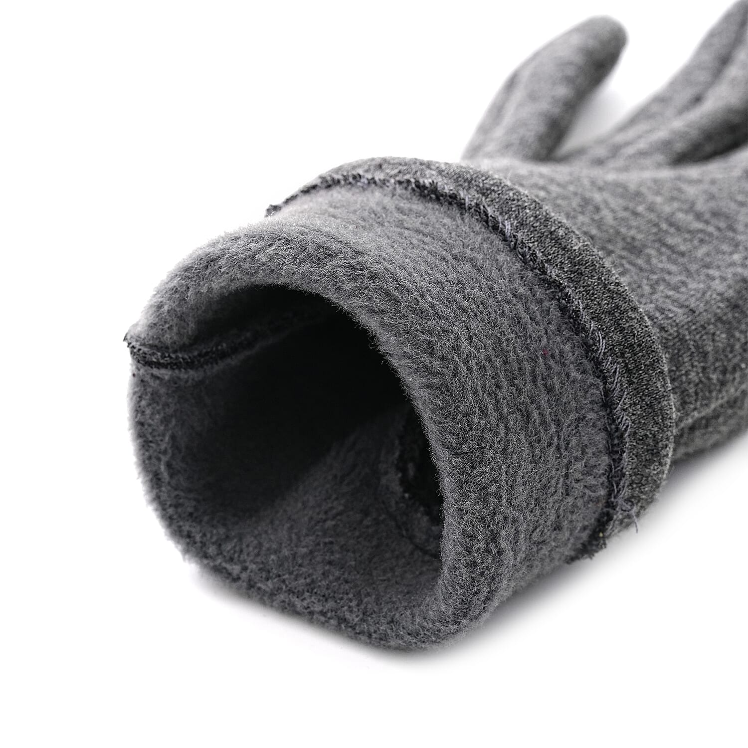 Two-in-One 5-finger Gloves & Fingerless Gloves (23 X 9 cm) - Grey