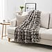 Sumptuously Super Soft Faux Rabbit Fur Double Layered Super Large Blanket 790 GSM - Grey