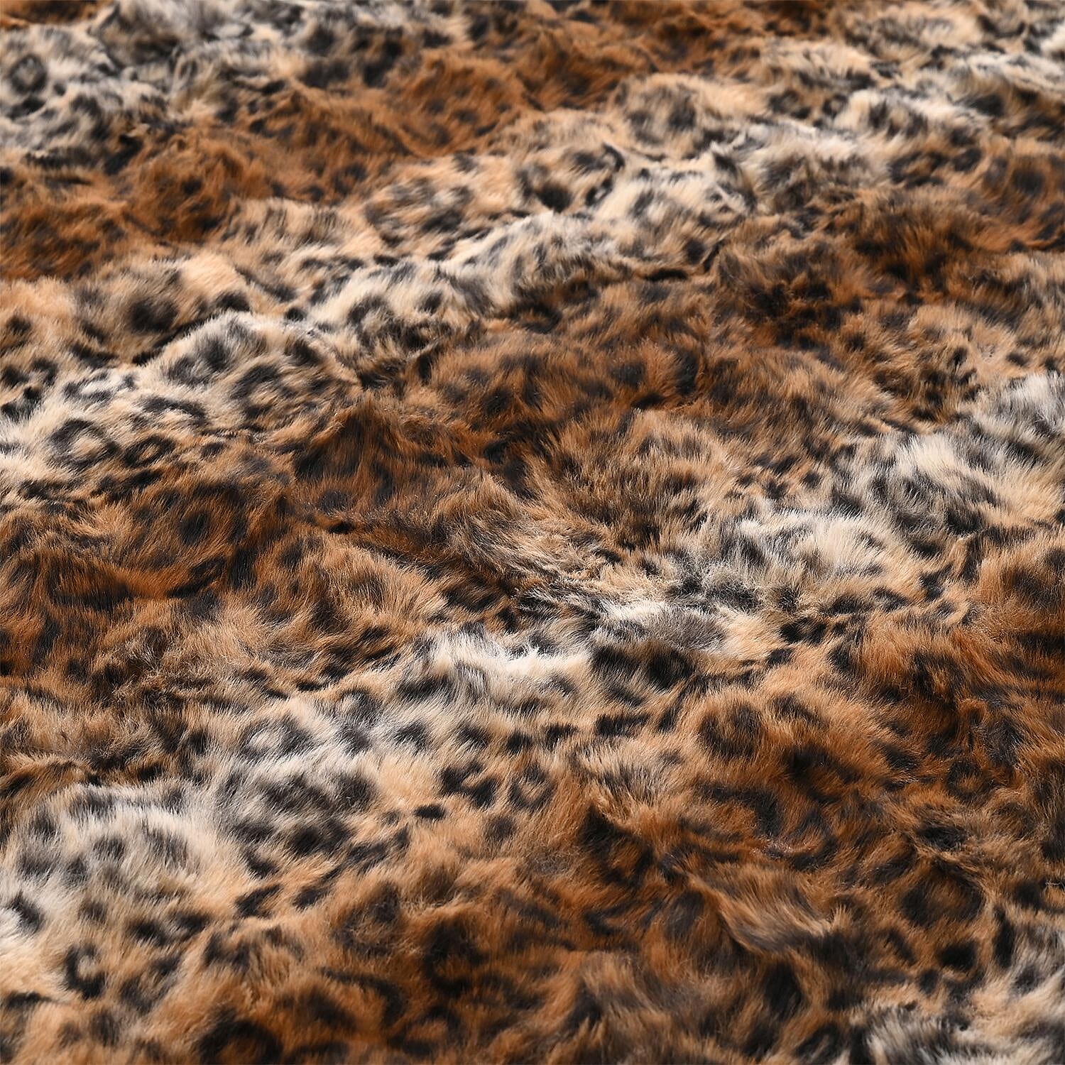 The Epitome Of Luxury - Sumptuously Super Soft Faux Rabbit Fur Double Layered Super Large Blanket 790 GSM (200 x 150 cm) - Brown