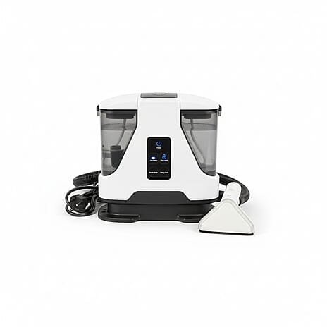 2 in 1 Carpet Spot Cleaner and Steam Cleaner - 5m Cable and 1.2m Hose - Size 31cm x 20cm x 33cm