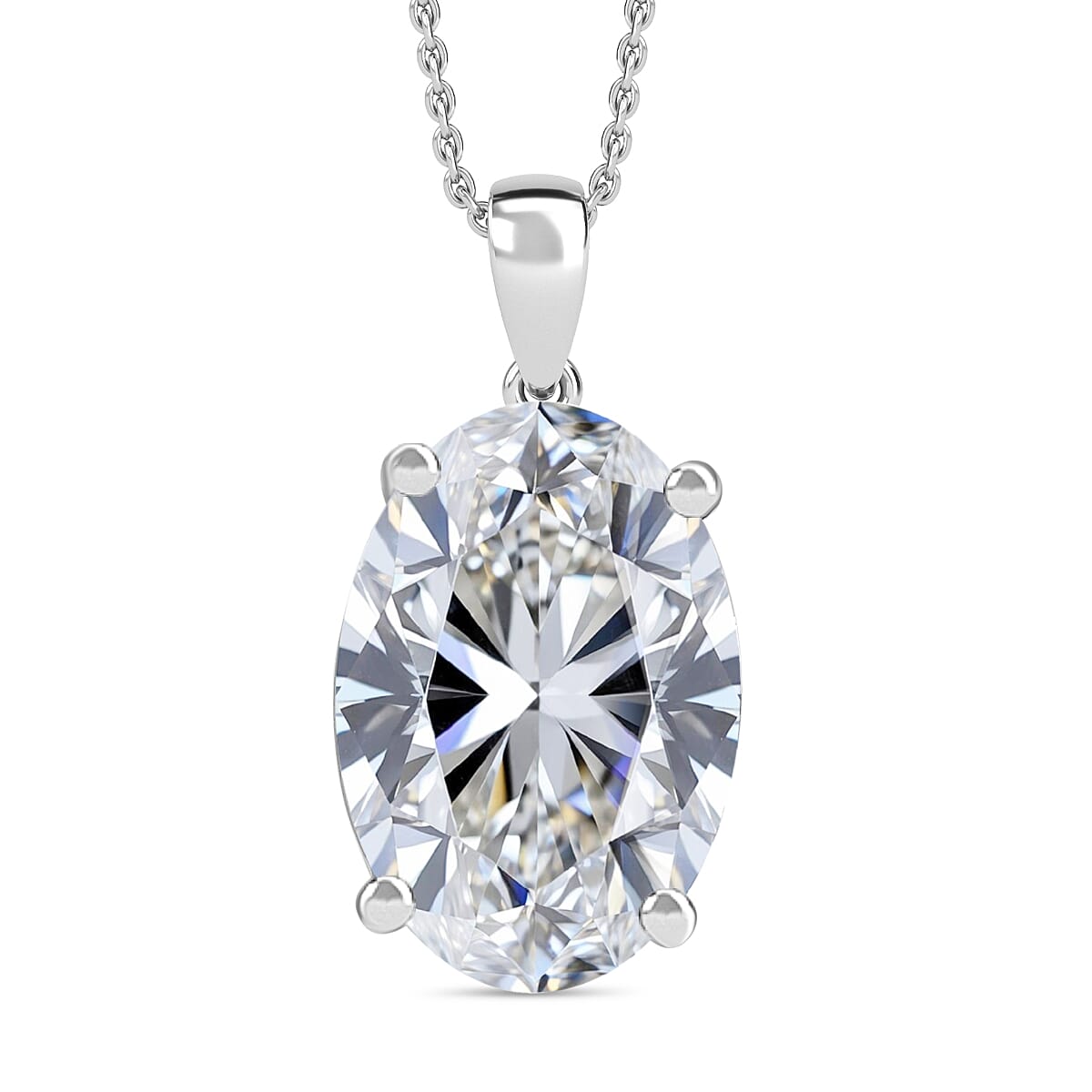 Luxuriant 950 Platinum VS-EF Lab Grown Diamond IGI Certified Pendant 10.04 Ct, Platinum Wt. 6.61 Gms.