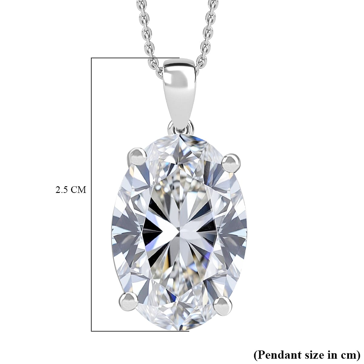 Luxuriant 950 Platinum VS-EF Lab Grown Diamond IGI Certified Pendant 10.04 Ct, Platinum Wt. 6.61 Gms.