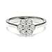 Luxuriant Lab Grown I1-EF Diamond Ring in Sterling Silver