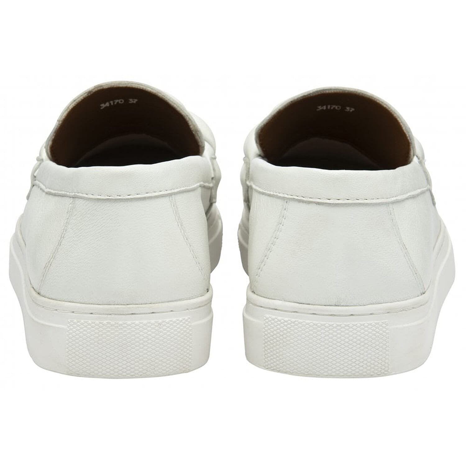 Lotus Women's Bertie Braided Detail Casual Loafers (Size 3) - White