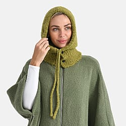 Hooded Drawstring Hat (28 x 24cm) - Red