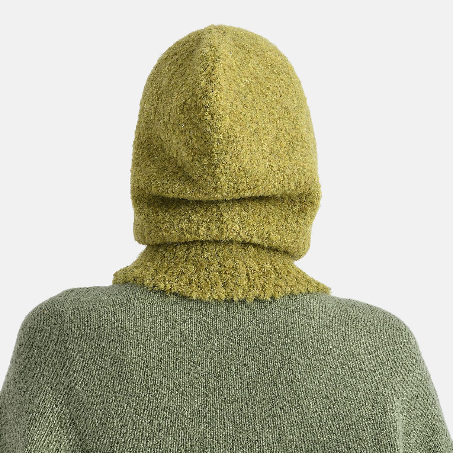 Hooded Drawstring Hat (28 x 24cm) - Green