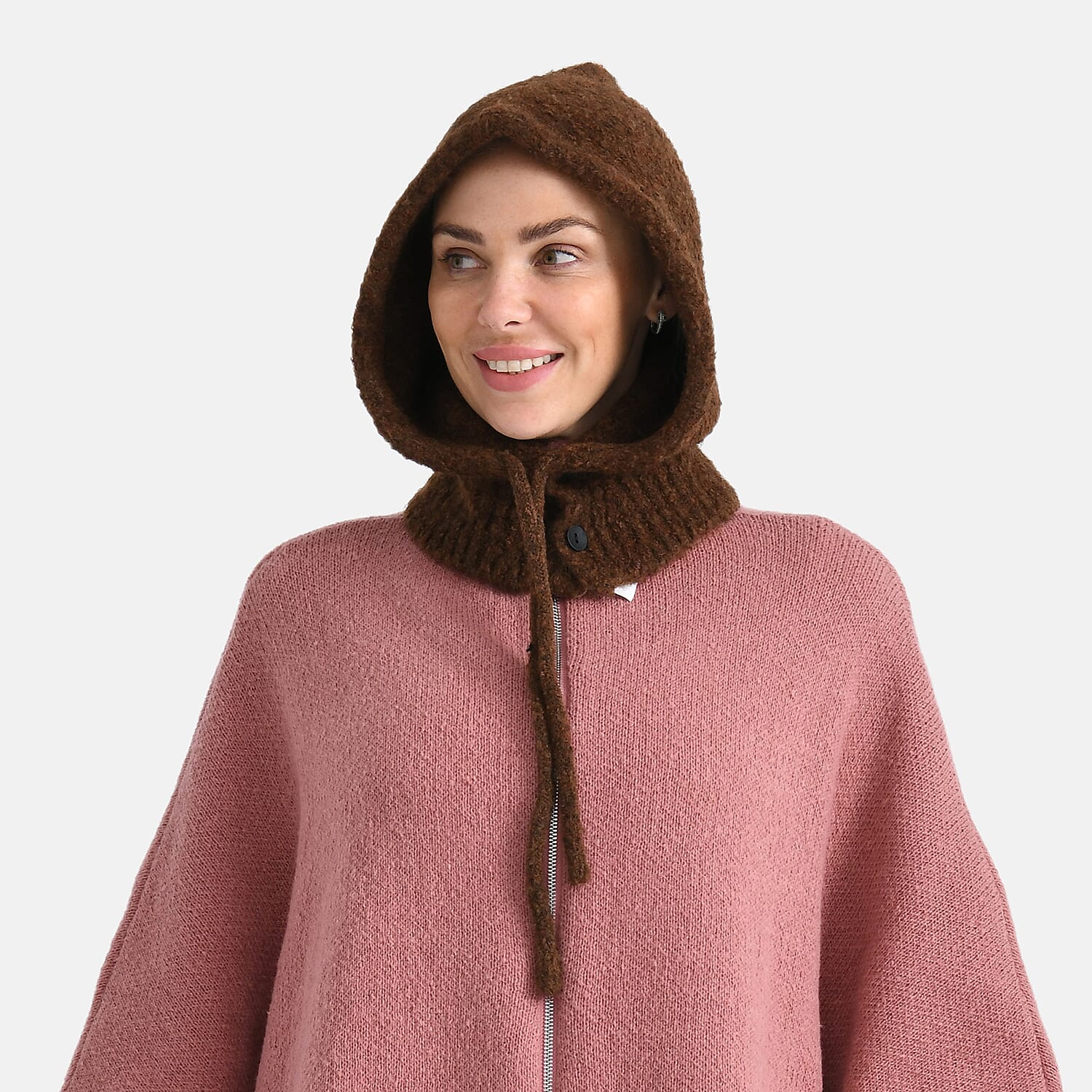 Hooded Drawstring Hat (28 x 24cm) - Grey