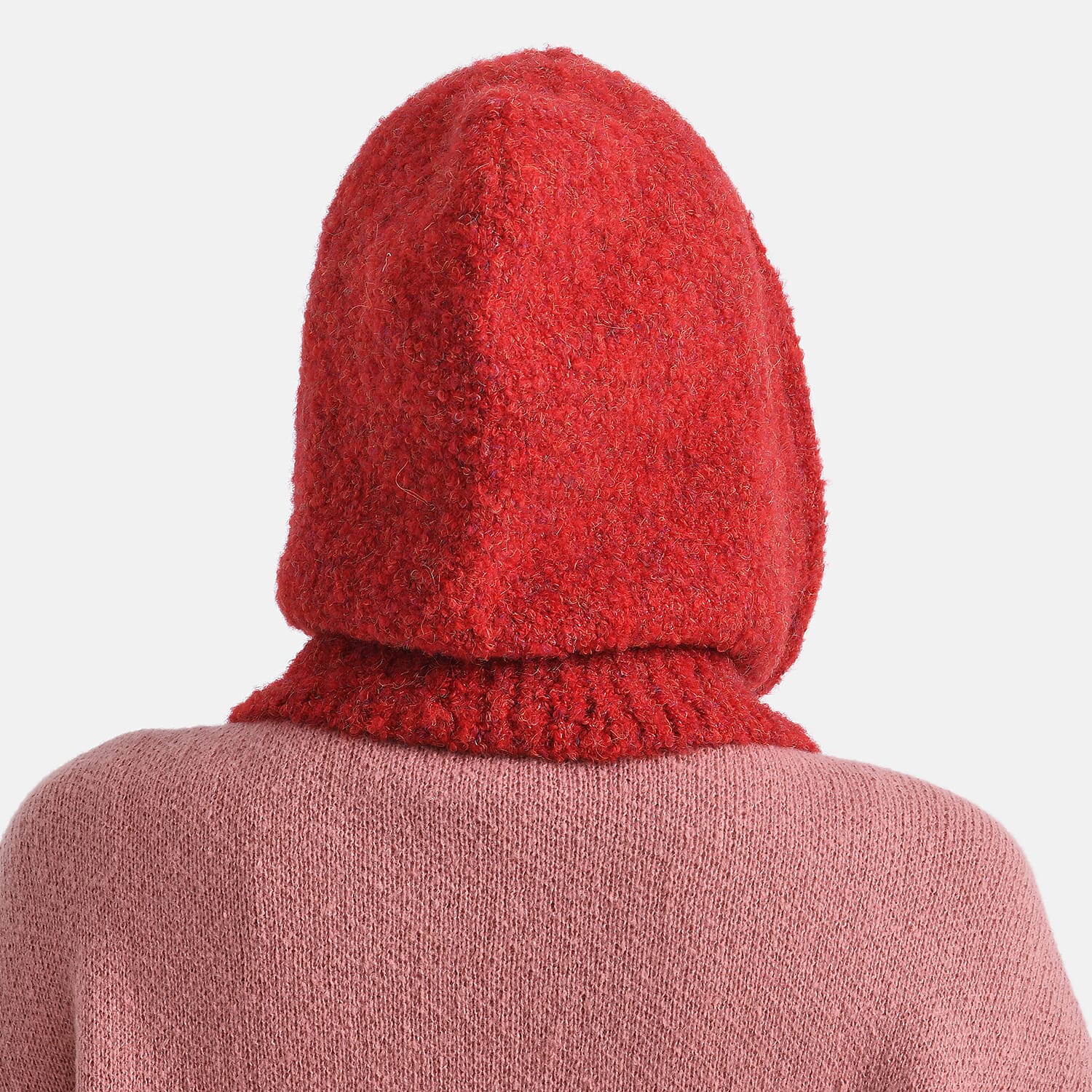 Hooded Drawstring Hat (28 x 24cm) - Red