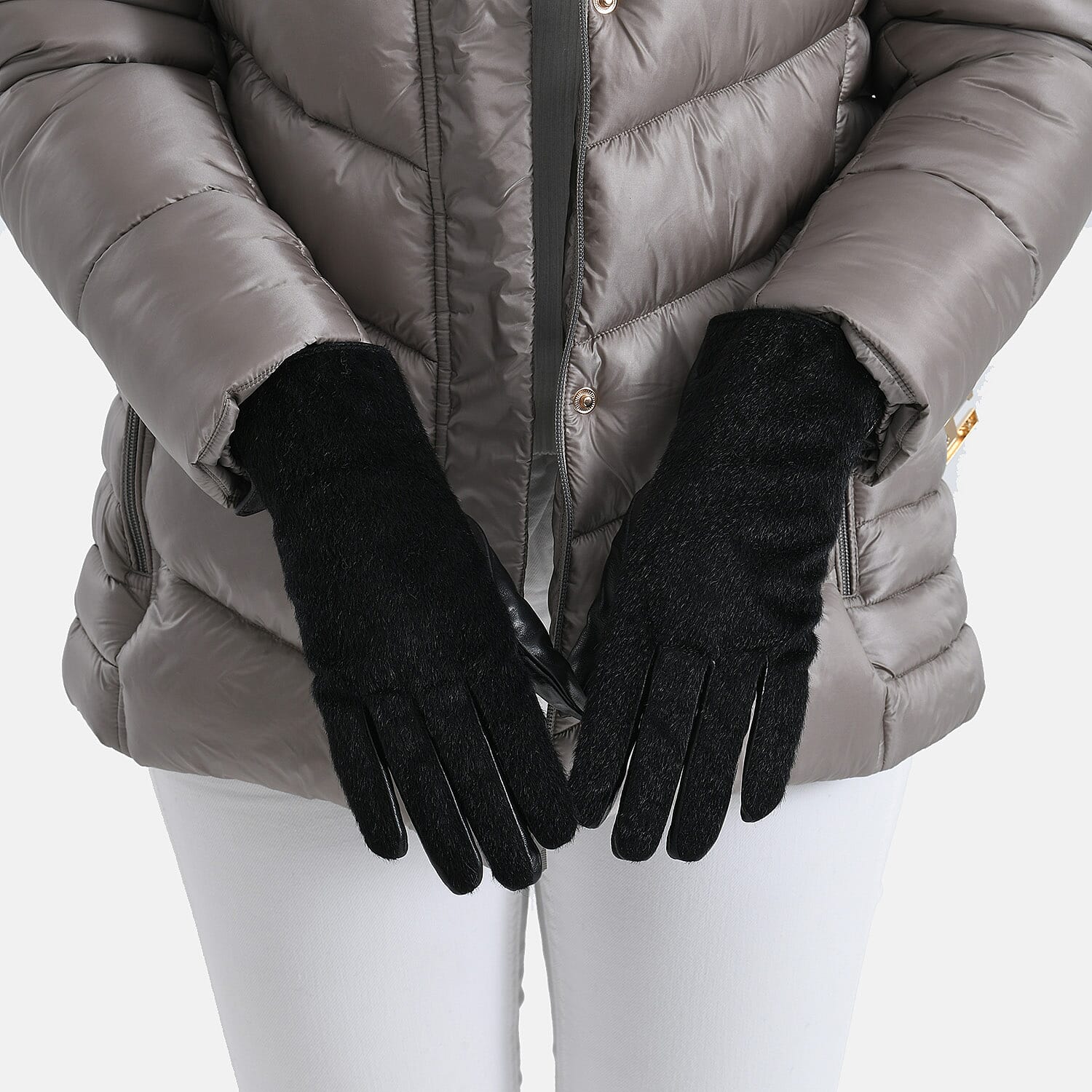 Luxurious Sheepskin Gloves (24 x 9cm) - Black