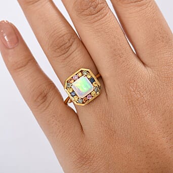 https://tjcuk.sirv.com/Products/82/0/8207266/Djoy-Ethiopian-Opal-Multi-Sapphire-Garden-of-Light-Ring-in-18K-Vermeil_8207266_2.jpg?w=342&h=342