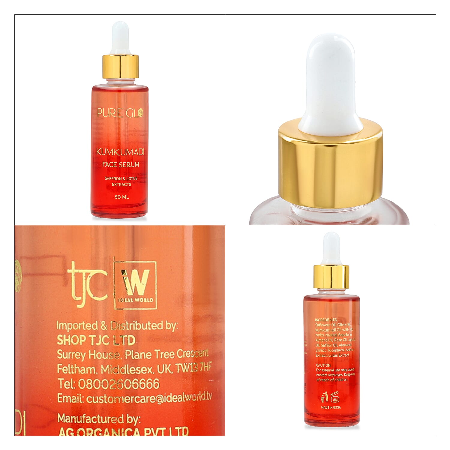 " Pure Glo Kumkumadi Facial Serum 50 ml-     1.69 oz"