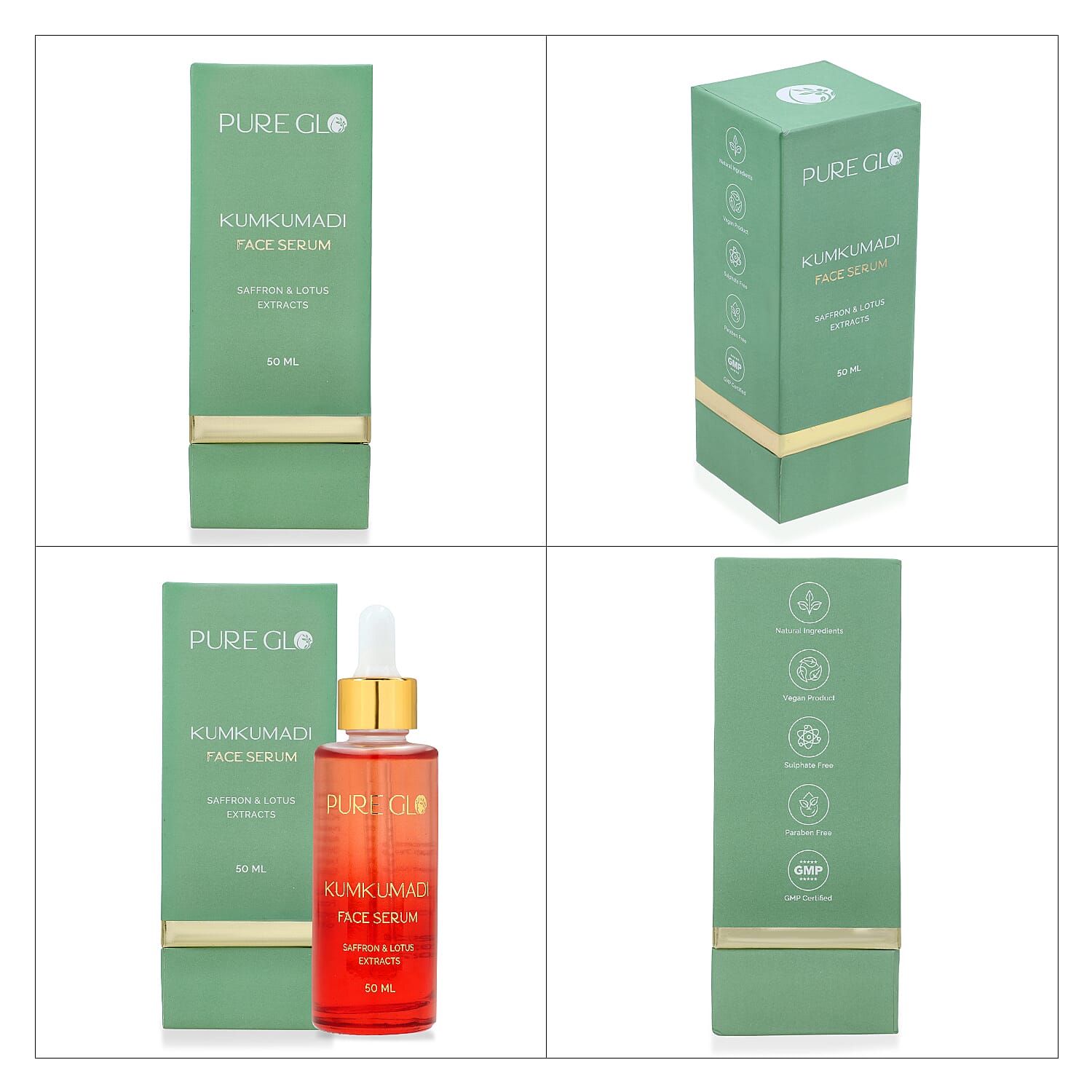 " Pure Glo Kumkumadi Facial Serum 50 ml-     1.69 oz"