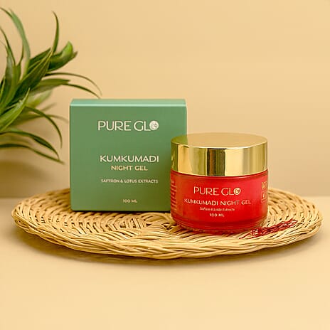 "Pure Glo kumkumadi night gel 100ml-  3.38 oz"