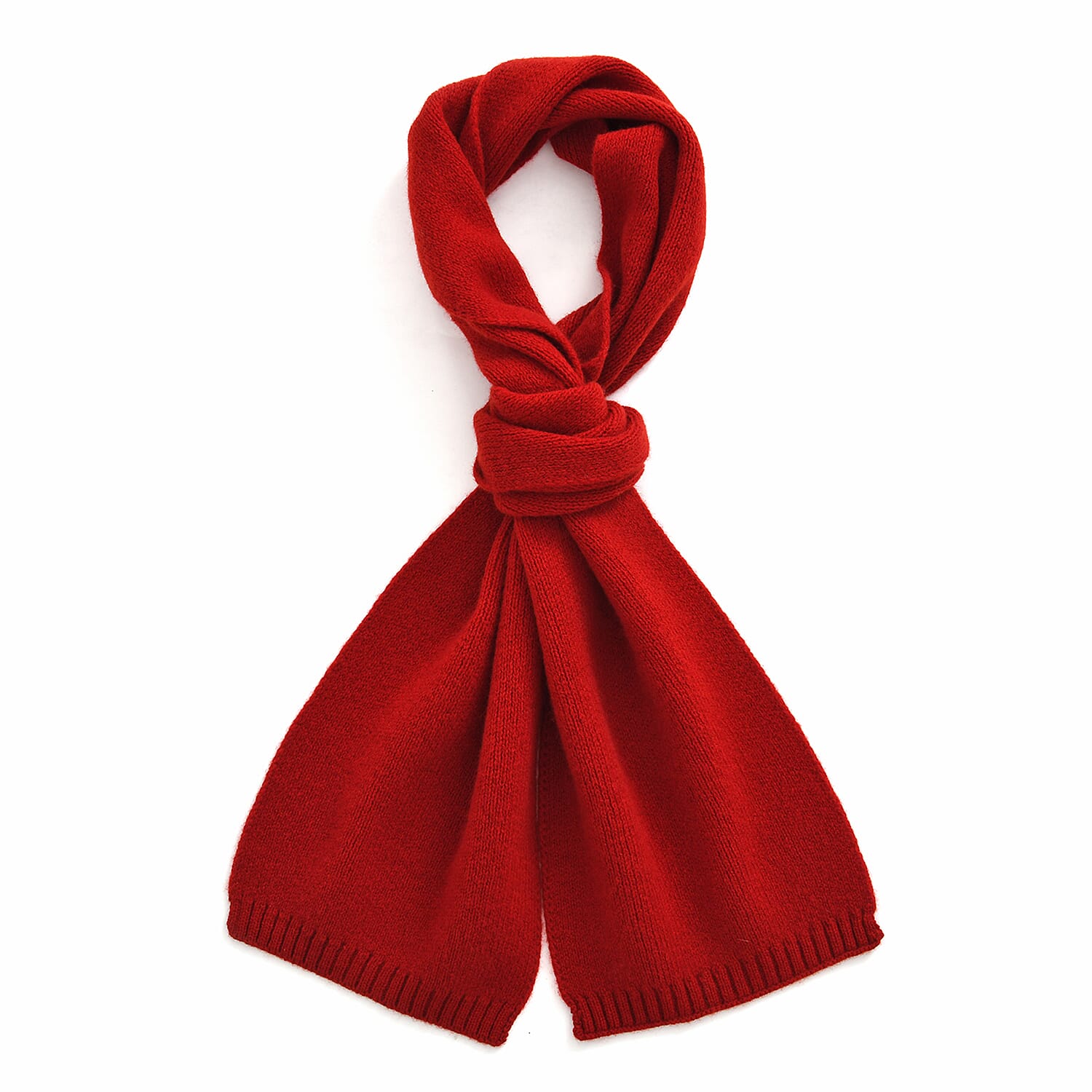 100% Wool Cosy Winter Scarf (150 x 21cm) - Red