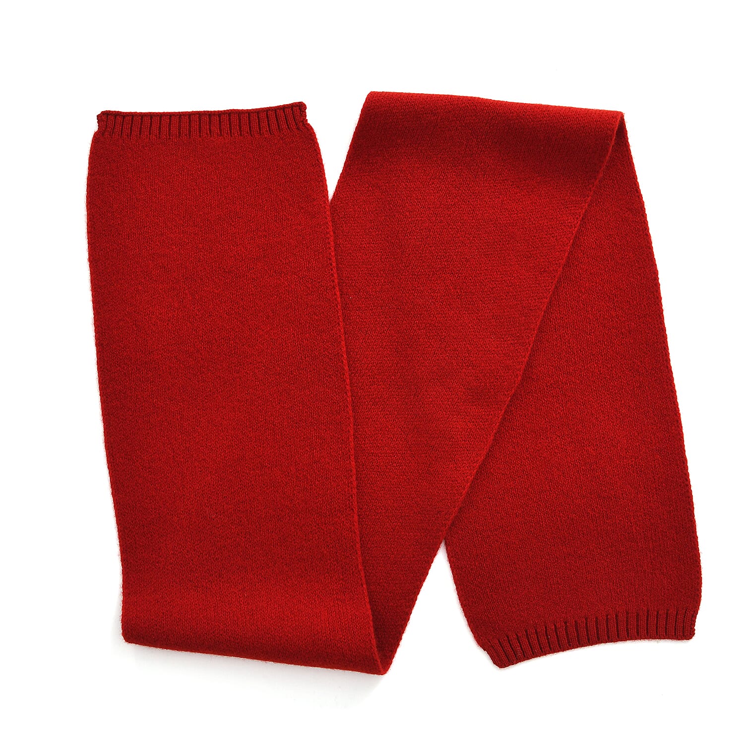 100% Wool Cosy Winter Scarf (150 x 21cm) - Red