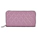 Closeout Deal - Genuine Leather Rhombus Pattern Embossed Wallet with RFID Protection