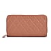 Closeout Deal - Genuine Leather Rhombus Pattern Embossed Wallet with RFID Protection
