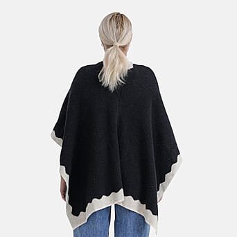 https://tjcuk.sirv.com/Products/82/0/8207535/Styled-By-Acrylic-Solid-Poncho-Size-One-Size-Black-Khaki_8207535_1.jpg?w=342&h=342