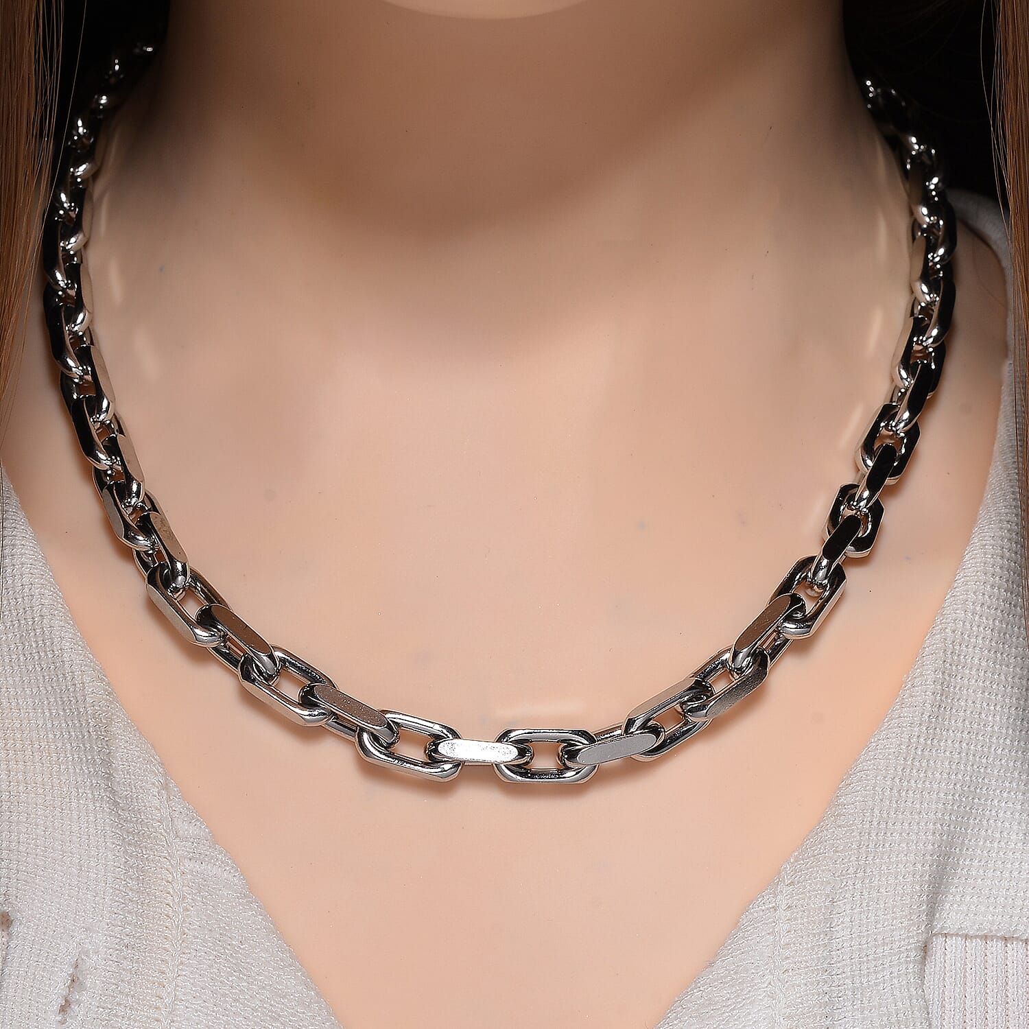 Heavy Cable Necklace (Size - 20) with Lobster Clasp