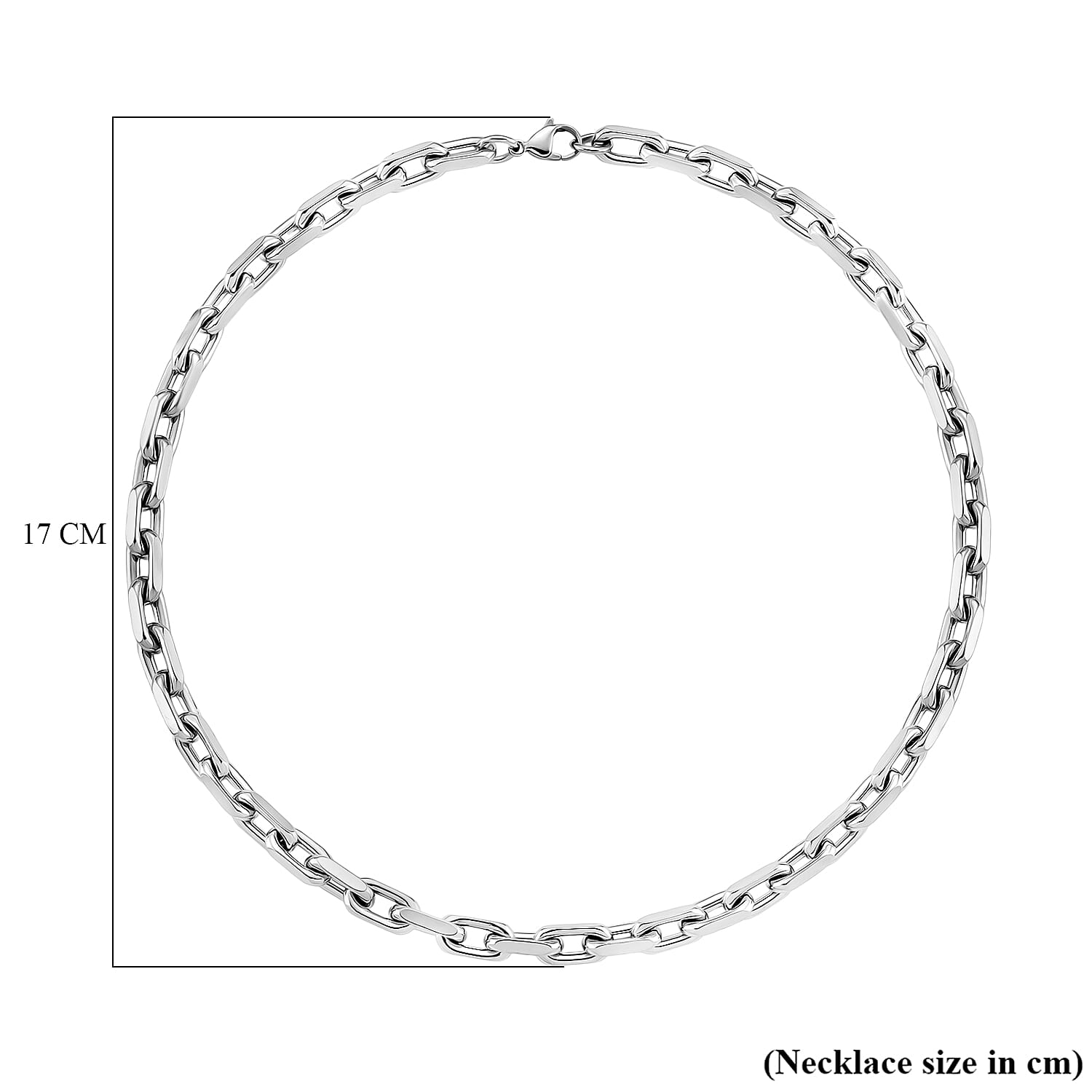 Heavy Cable Necklace (Size - 20) with Lobster Clasp