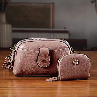 https://tjcuk.sirv.com/Products/82/0/8207541/Set-of-2-Genuine-Leather-Crossbody-Bag-RFID-Card-Wallet-Dusty-Pink_8207541_1.jpg?w=342&h=342