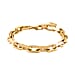 Designer Inspired - Cable Bracelet  (Size - 7.5 - 1.5 Ext) with Lobster Clasp in Yellow Gold Plating