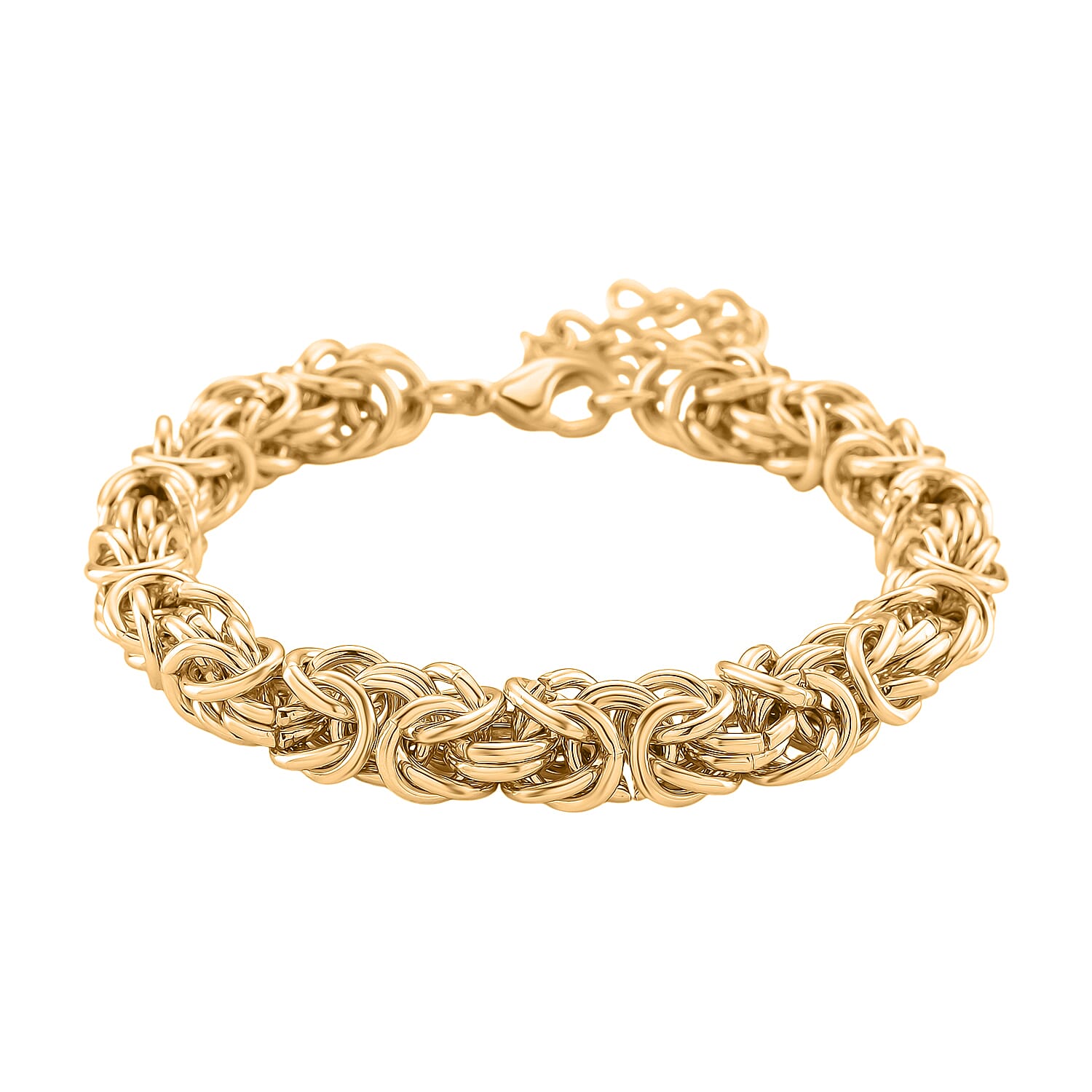 Biggest Deal of 2025- Byzantine Bracelet (Size - 7.5 - 1.5 Ext) with Lobster Clasp