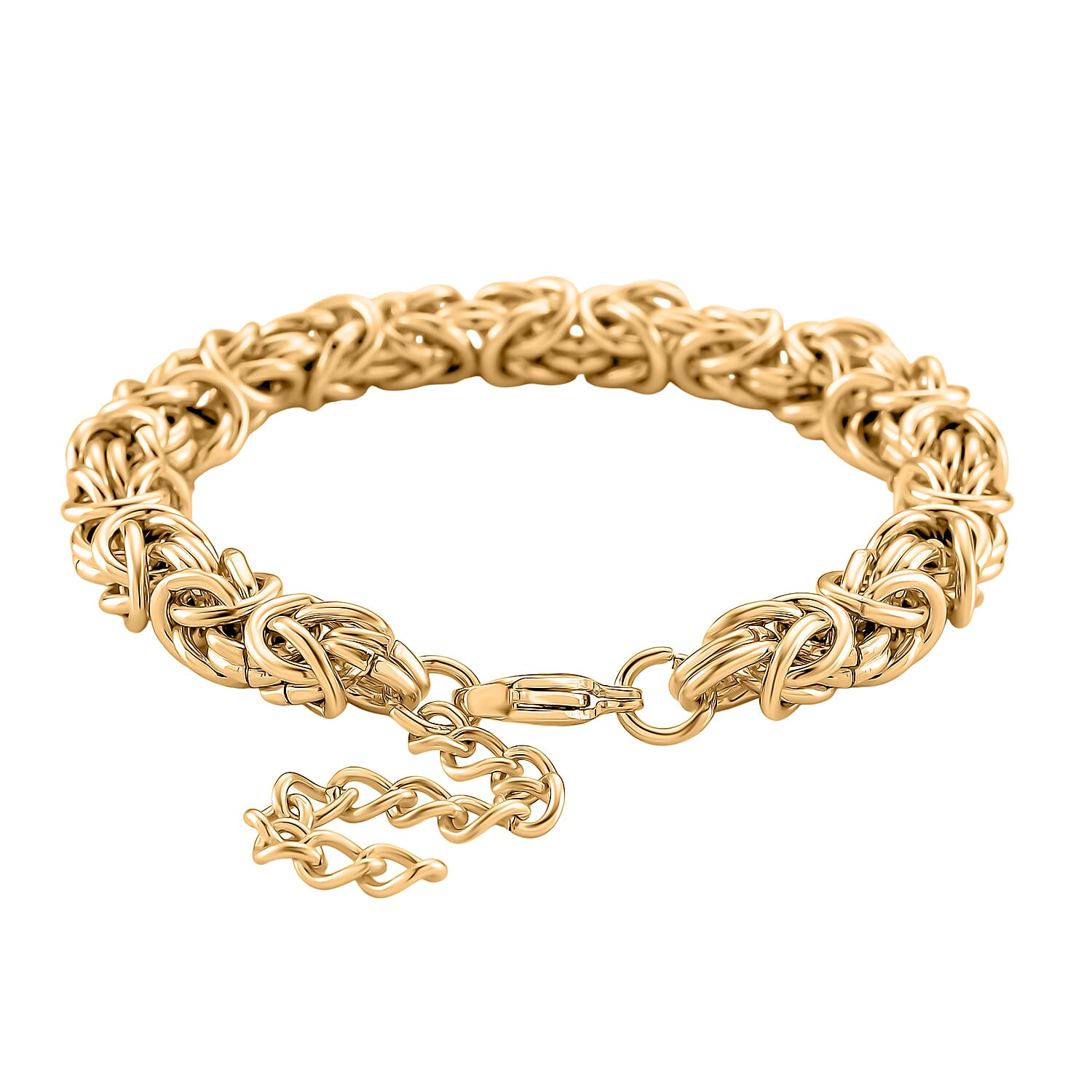 Biggest Deal of 2025- Byzantine Bracelet (Size - 7.5 - 1.5 Ext) with Lobster Clasp