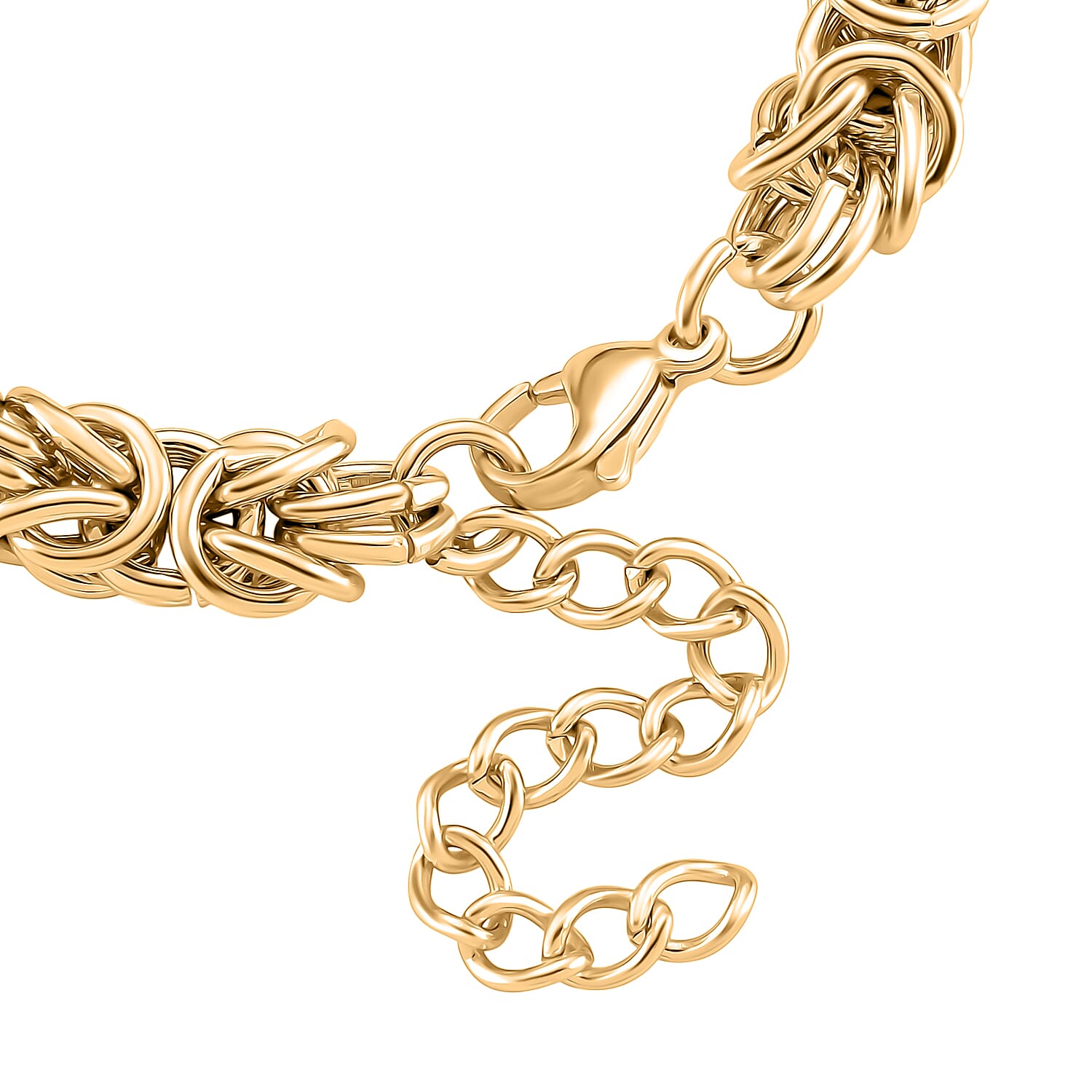 Biggest Deal of 2025- Byzantine Bracelet (Size - 7.5 - 1.5 Ext) with Lobster Clasp