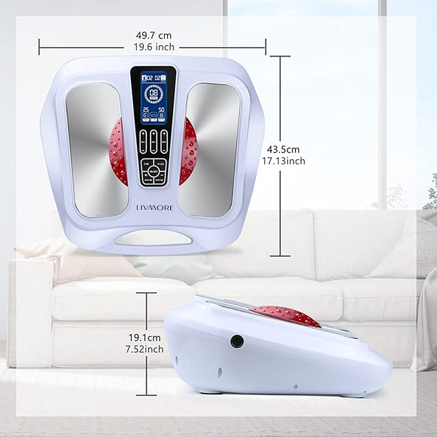 LIVMORE EMS Heating Foot Care Massager