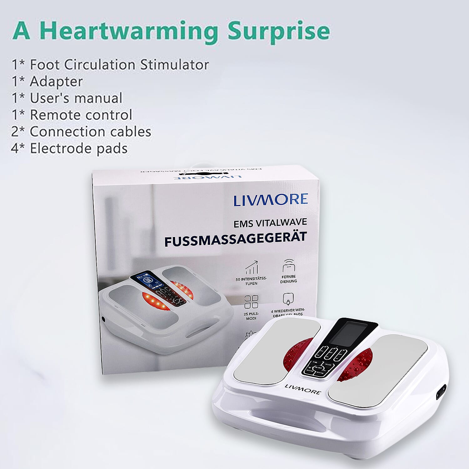 LIVMORE EMS Heating Foot Care Massager