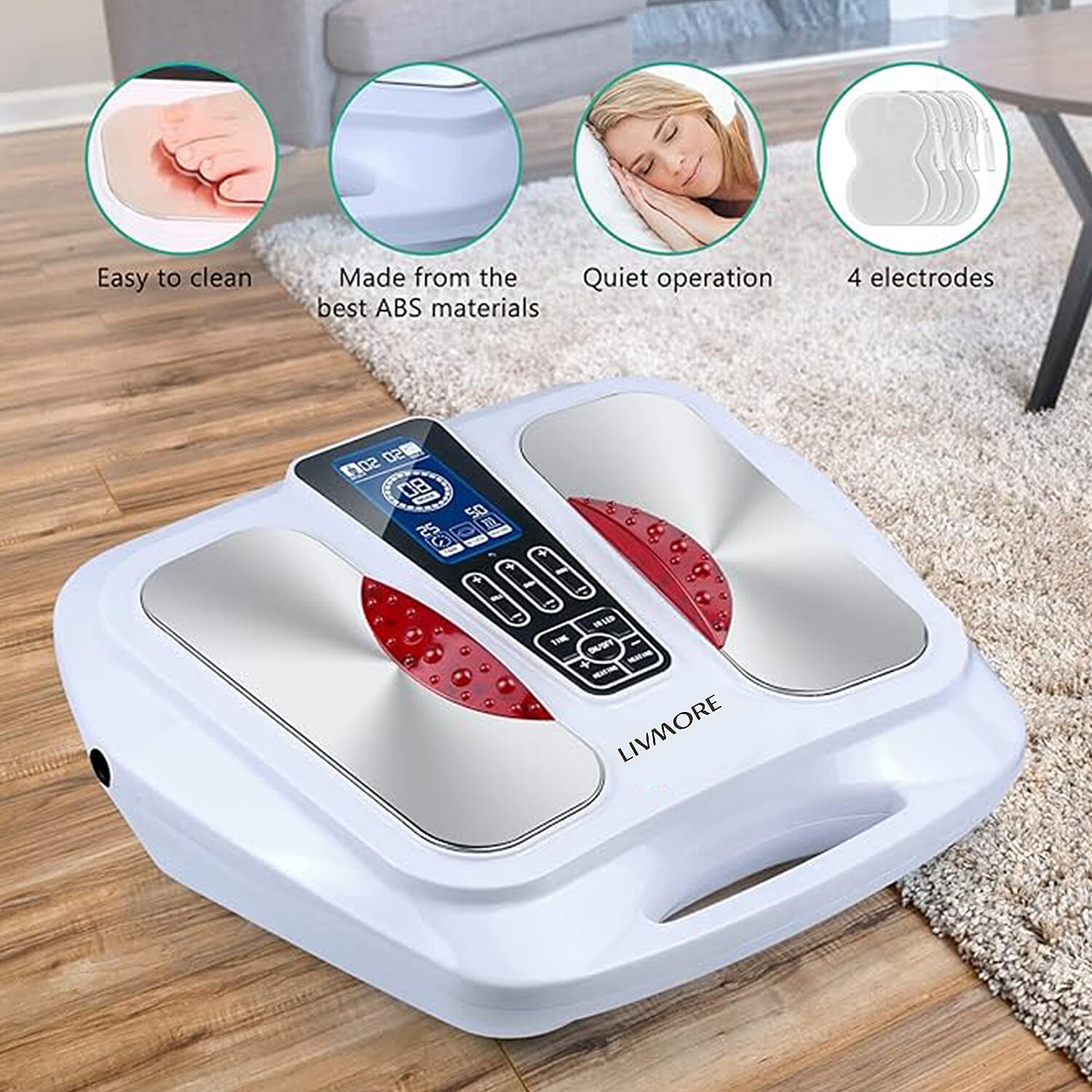 LIVMORE EMS Heating Foot Care Massager