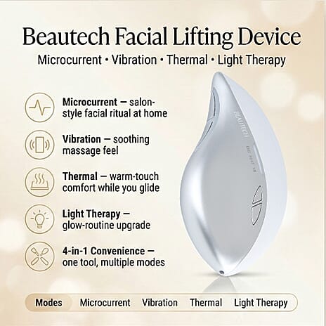 Beautech Facial Lifting Device - Microcurrent, Vibration, Thermal & Light Therapy