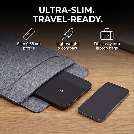 Hybrid 15W Premium Dual Wireless Charging Pad - Grey