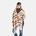 Soft Touch Large Shawl with Tassel (180 x 50 cm) - Beige & Multicolour