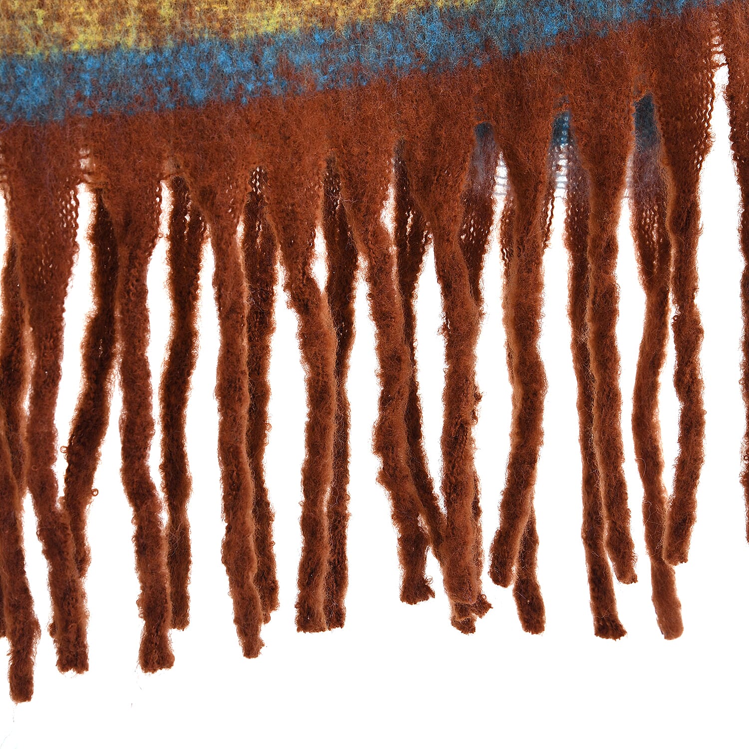 Striped Soft Touch Large Shawl with Tassel (180 x 50 cm) - Multicolour