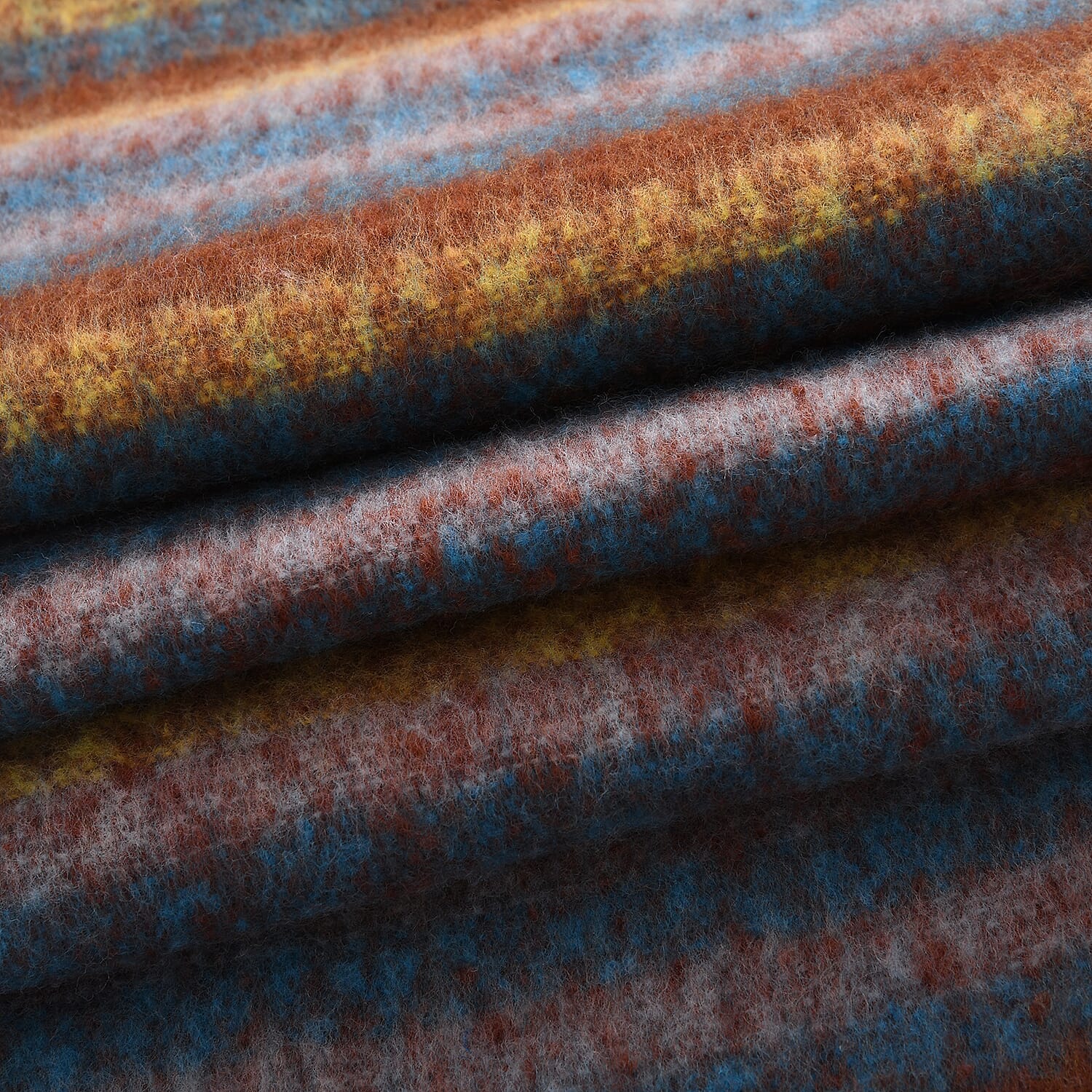 Striped Soft Touch Large Shawl with Tassel (180 x 50 cm) - Multicolour