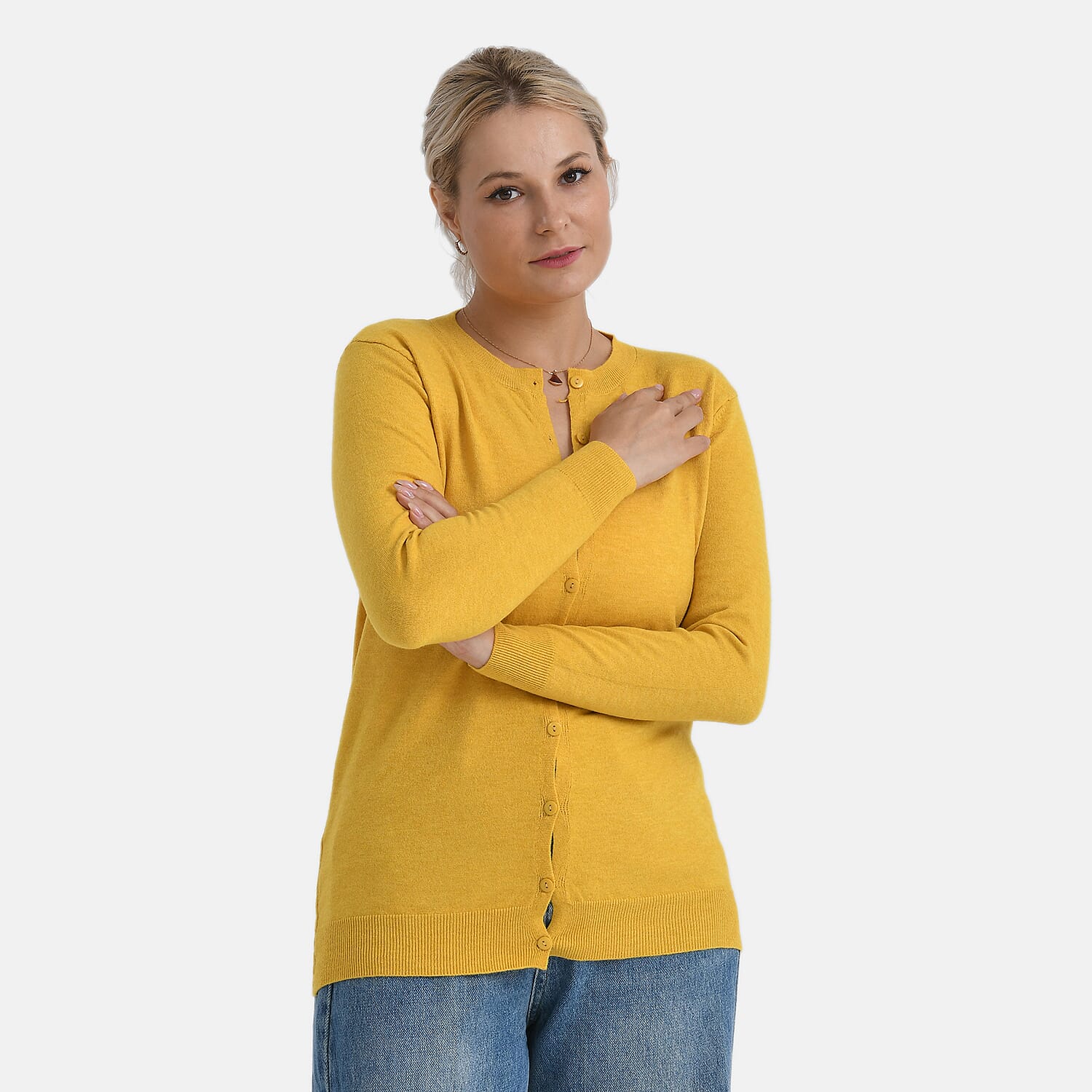 & Maisi Solid Cardigan 