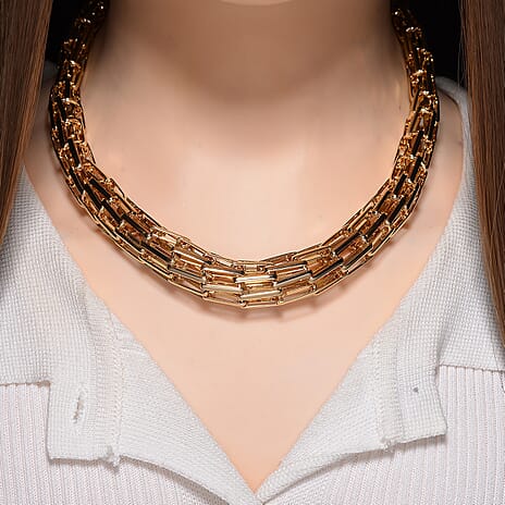 Necklace (Size - 18 - 3 Ext) in Yellow Gold Plated